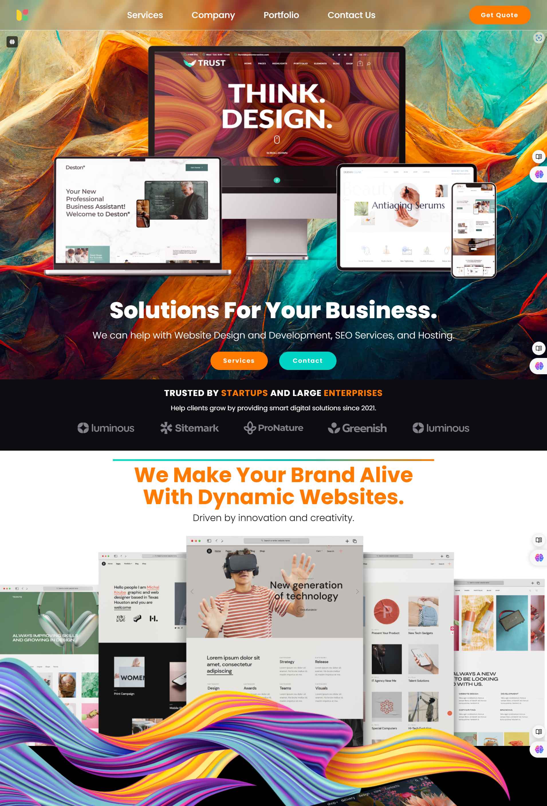 Adev Web Agency Website